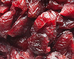 Getrocknete, gezuckerte Cranberries